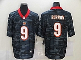 Nike Bengals 9 Joe Burrow Black Camo Limited Jersey Dzhi,baseball caps,new era cap wholesale,wholesale hats